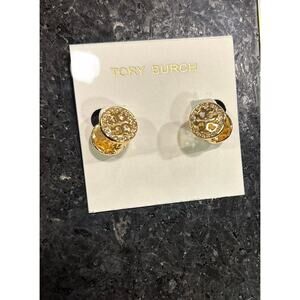 Tory Burch Reversible Crystal & Enamel Earrings